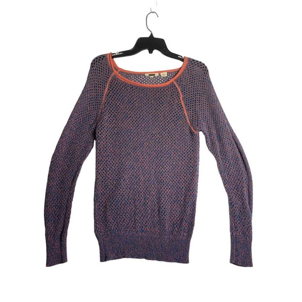 Miss Me Womens Medium Sweater Top Purple Knit